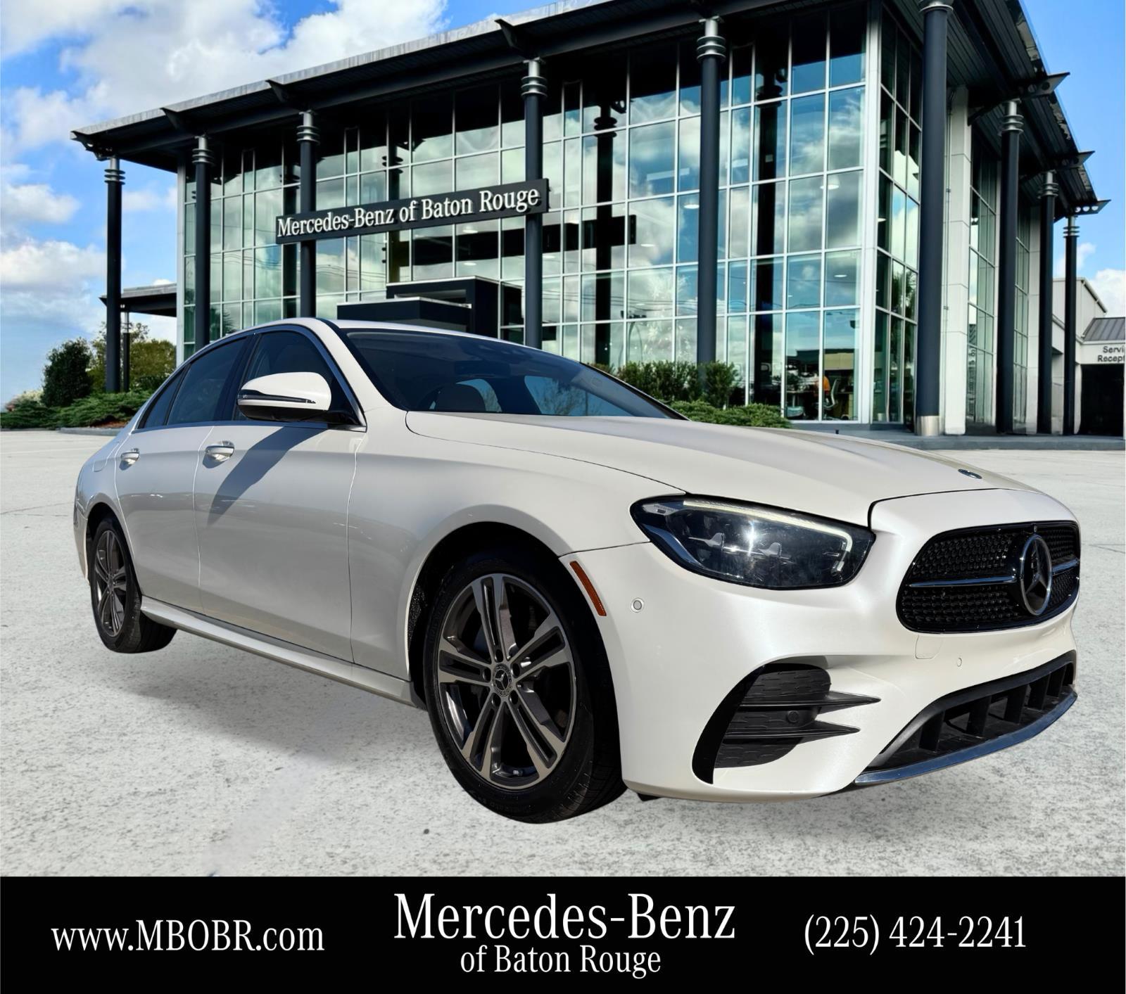 MANUFAKTUR Diamond White Metallic 2023 Mercedes-Benz E-Class E 350 RWD Sedan Rear-Wheel Drive Automatic