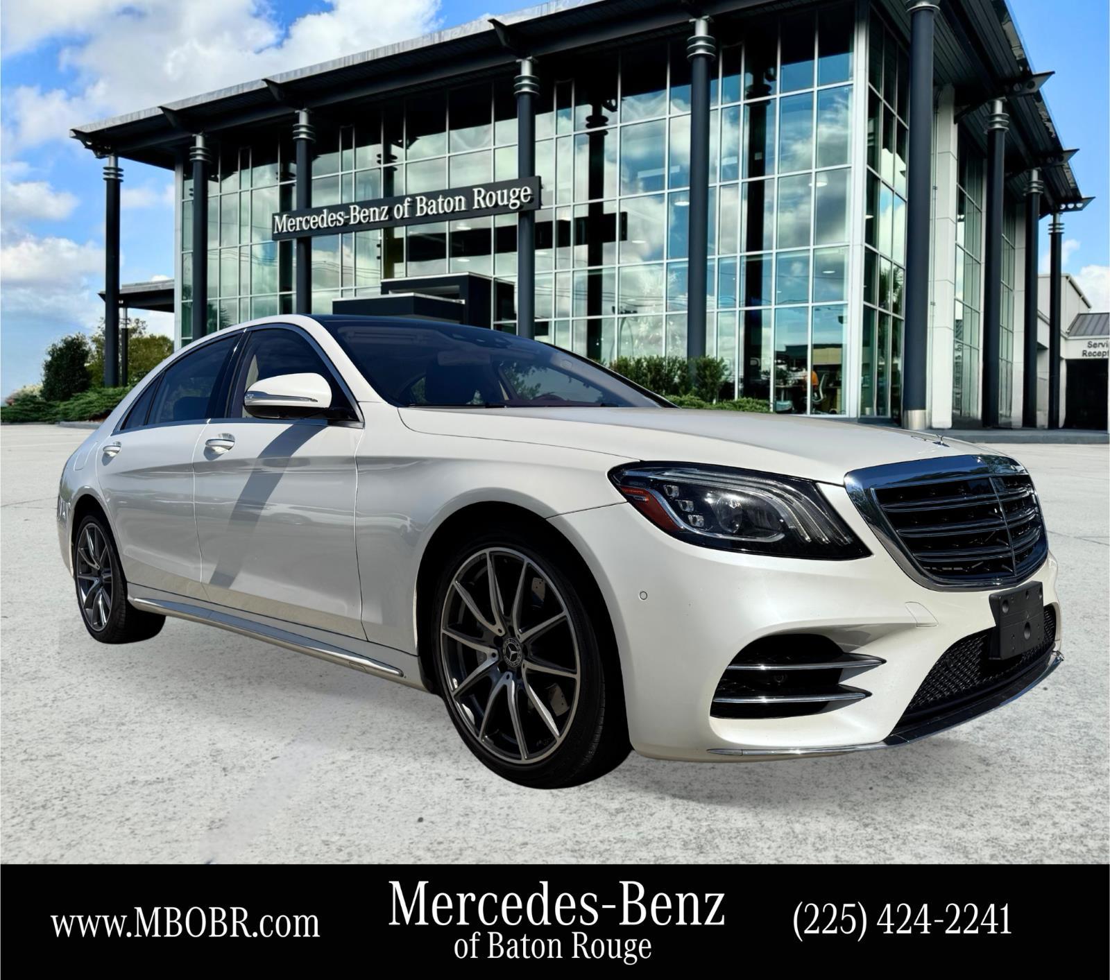 Diamond White 2018 Mercedes-Benz S-Class S 560 RWD Sedan Rear-Wheel Drive Automatic