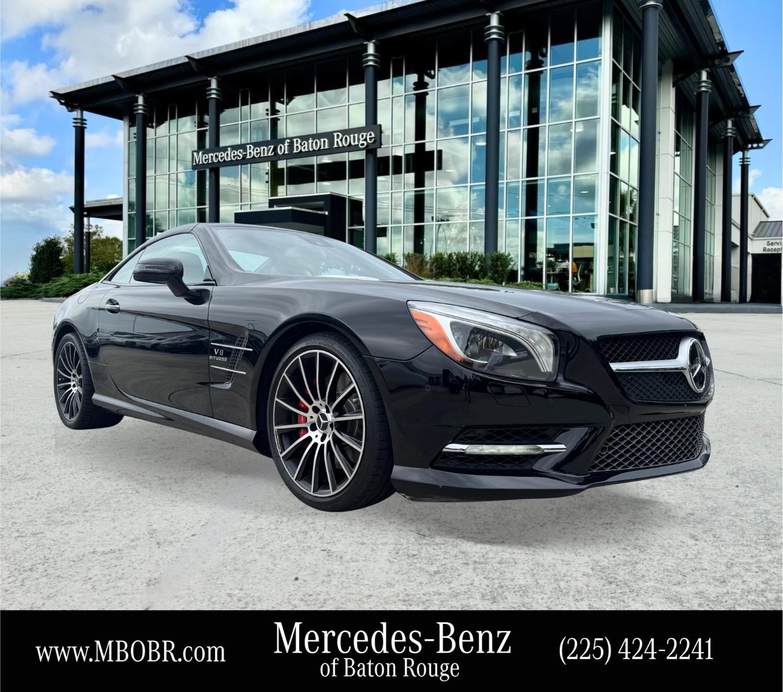 Black 2013 Mercedes-Benz SL-Class SL 550 Convertible Rear-Wheel Drive Automatic