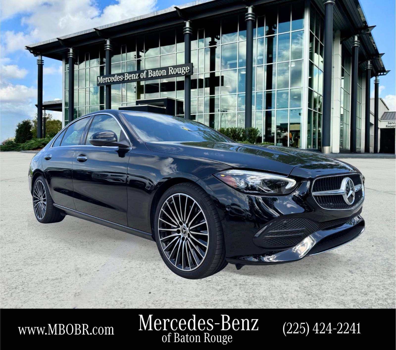 Black 2026 Mercedes-Benz C-Class Sedan Rear-Wheel Drive Automatic