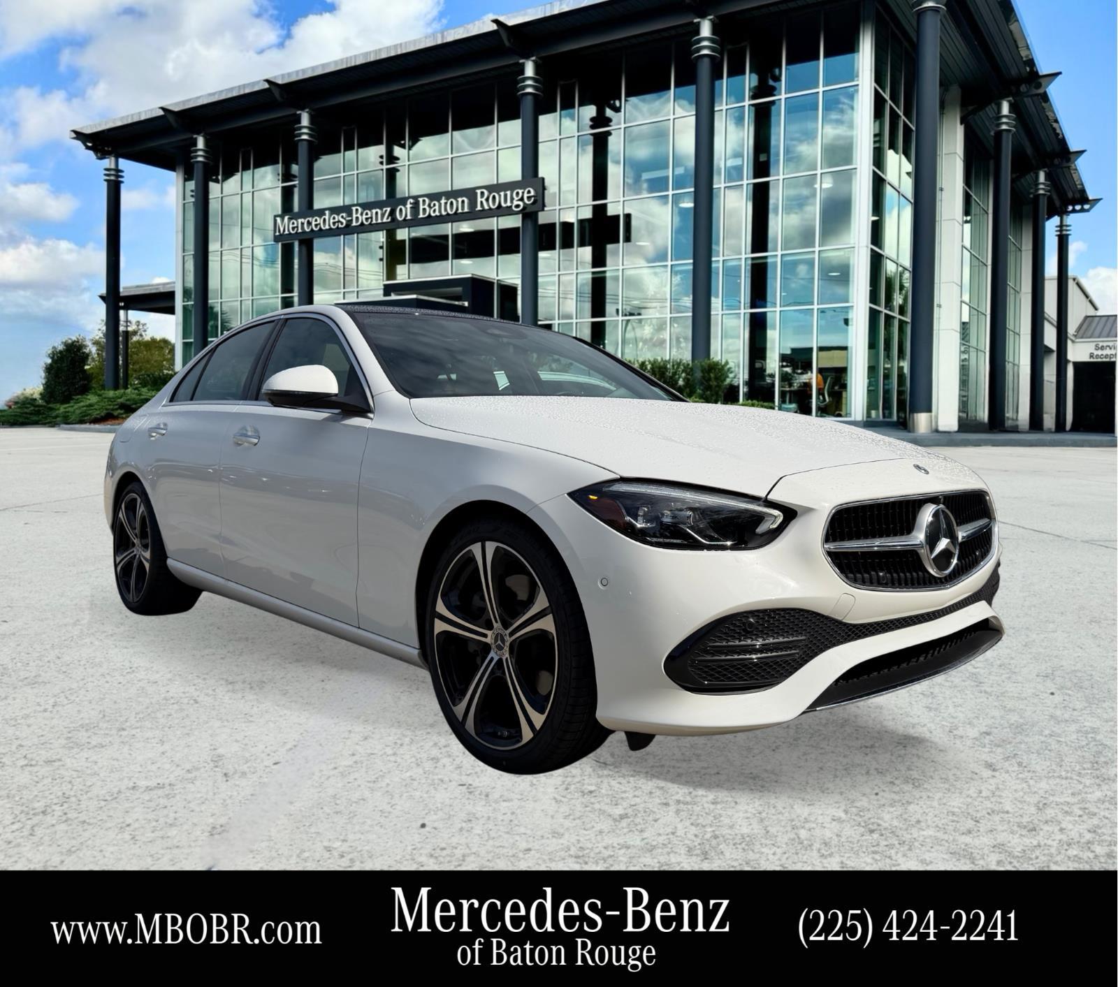 Polar White 2023 Mercedes-Benz C-Class C 300 RWD Sedan Rear-Wheel Drive Automatic