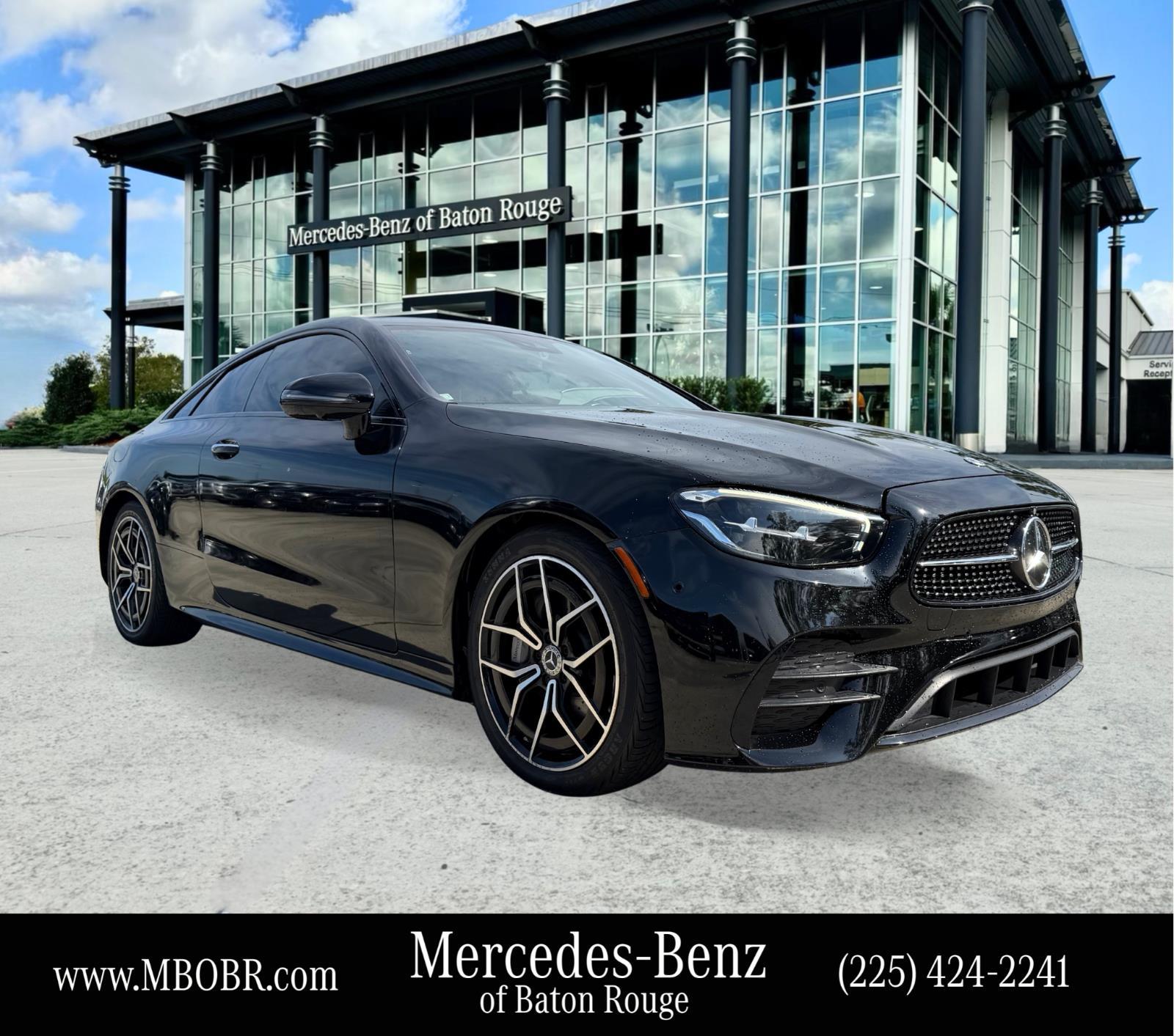 Black 2023 Mercedes-Benz E-Class Convertible Rear-Wheel Drive Automatic