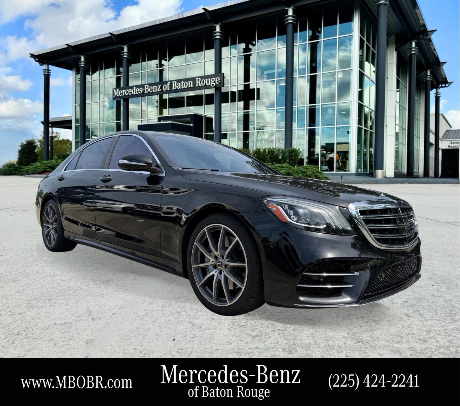 Black 2020 Mercedes-Benz S-Class S 560 Sedan RWD Sedan Rear-Wheel Drive Automatic