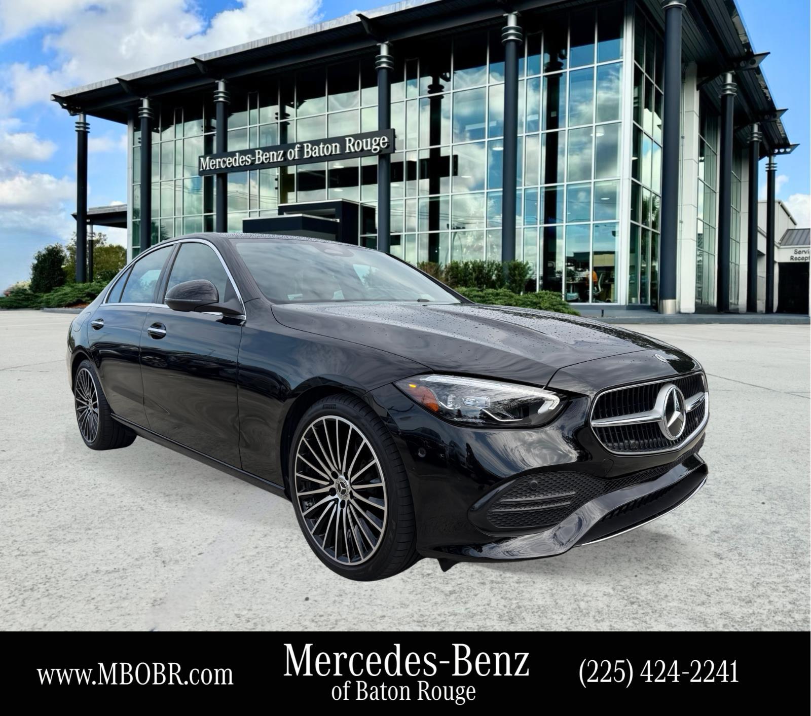 Black 2026 Mercedes-Benz C-Class Sedan Rear-Wheel Drive Automatic