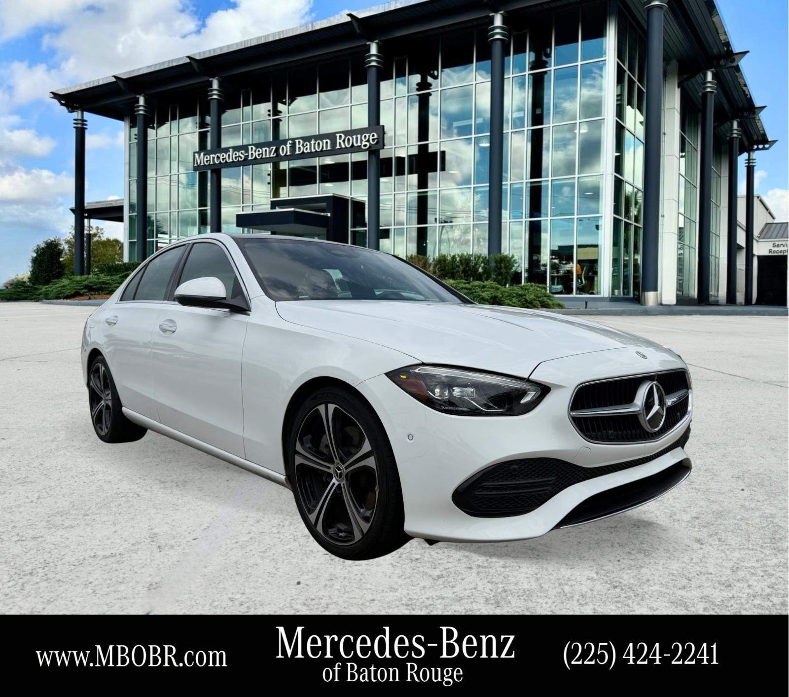 Polar White 2023 Mercedes-Benz C-Class Sedan All-Wheel Drive Automatic