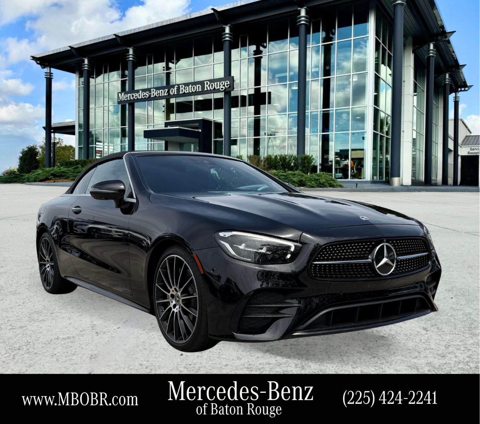 Black 2023 Mercedes-Benz E-Class Convertible Rear-Wheel Drive Automatic