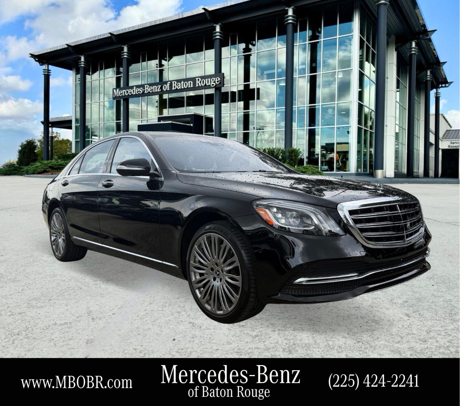Black 2019 Mercedes-Benz S-Class Sedan Rear-Wheel Drive Automatic