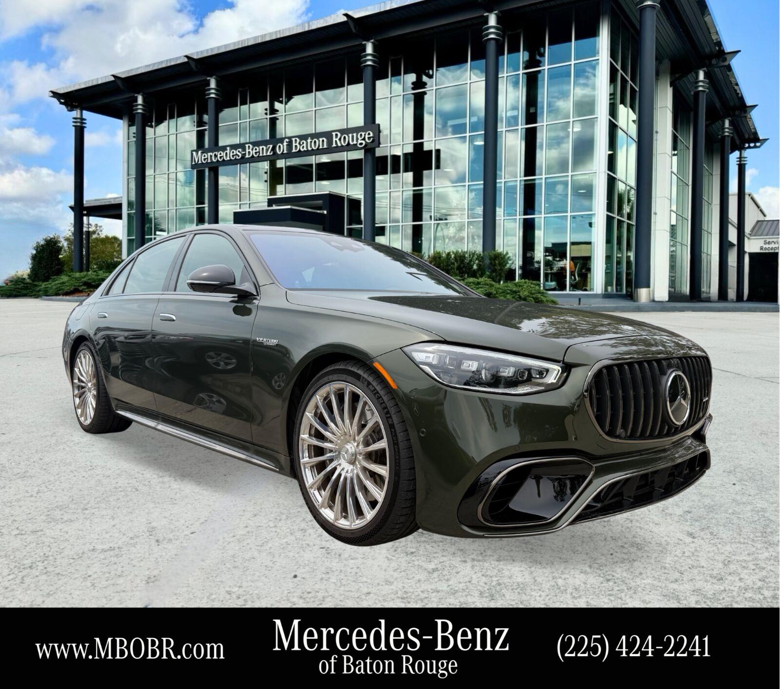 Green (MANUFAKTUR Signature Olive Metallic) 2025 Mercedes-Benz S-Class Sedan All-Wheel Drive Automatic