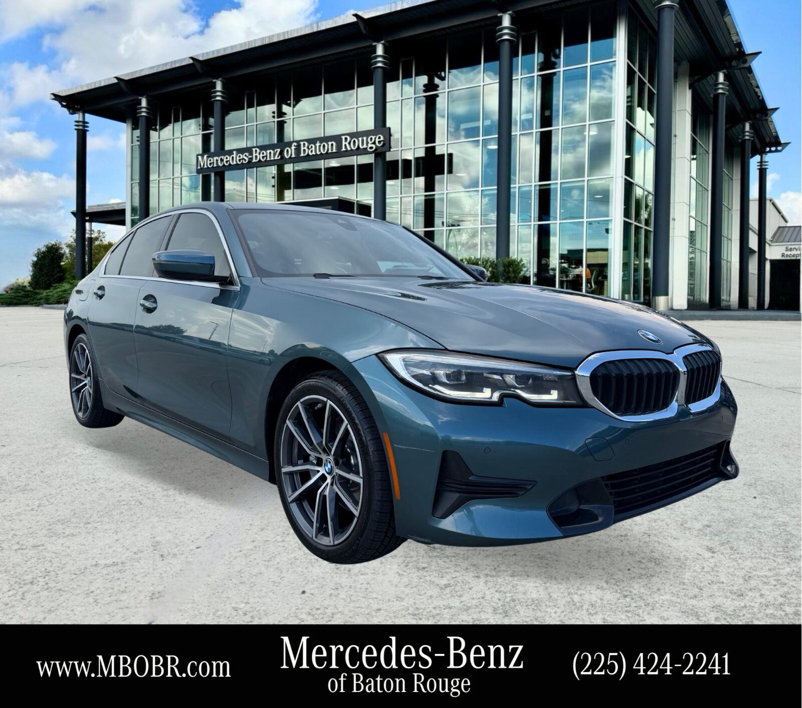 Blue Ridge Mountain Metallic 2021 BMW 3 Series Sedan Rear-Wheel Drive Automatic