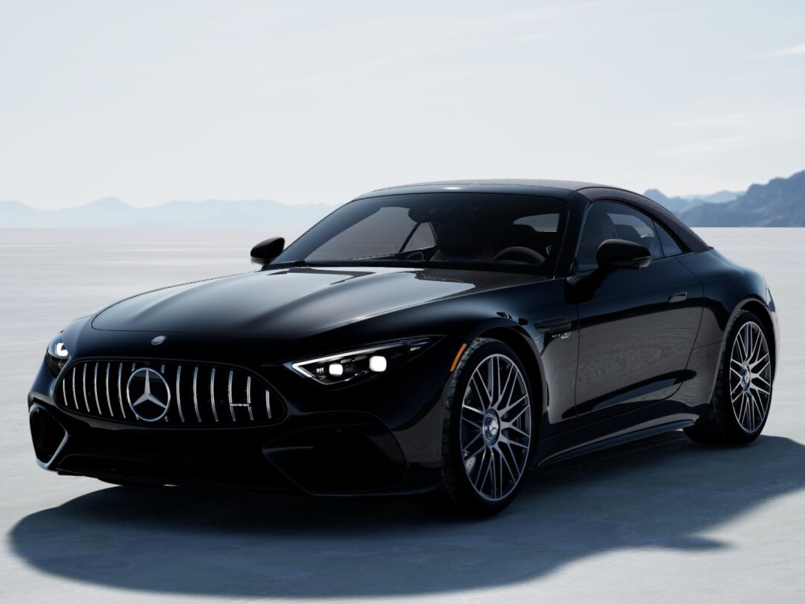 Obsidian Black Metallic 2026 Mercedes-Benz SL-Class AMG SL 55 4MATIC Convertible All-Wheel Drive Automatic