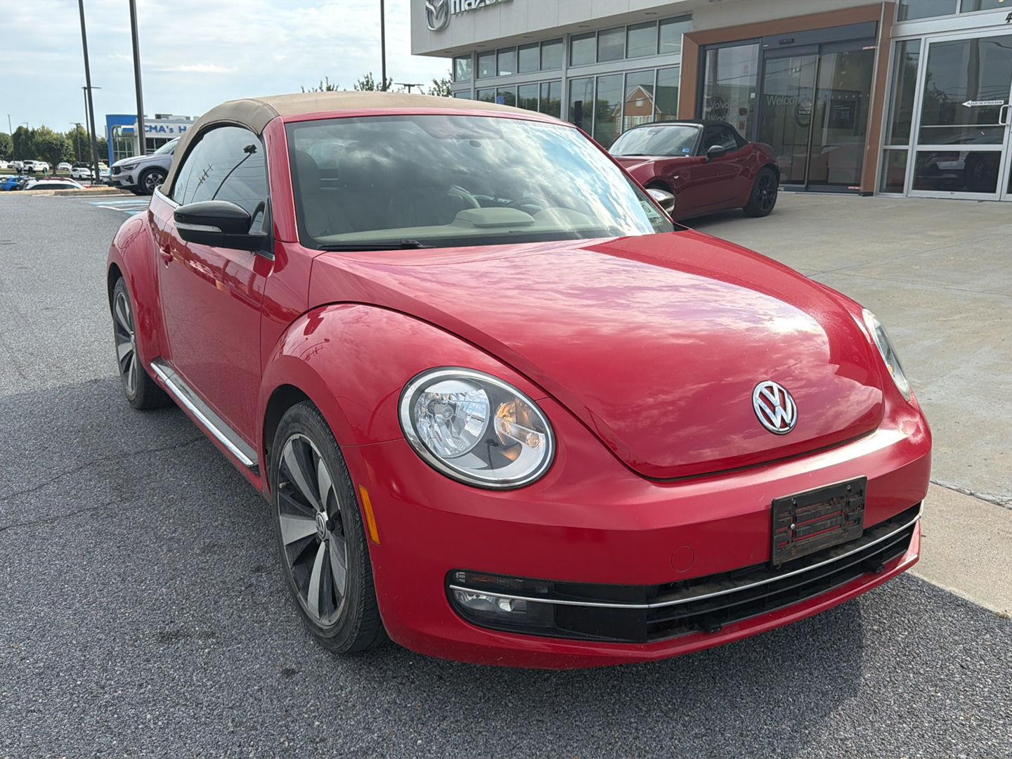 Tornado Red/Black Roof 2013 Volkswagen Beetle Convertible Front-Wheel Drive Automatic