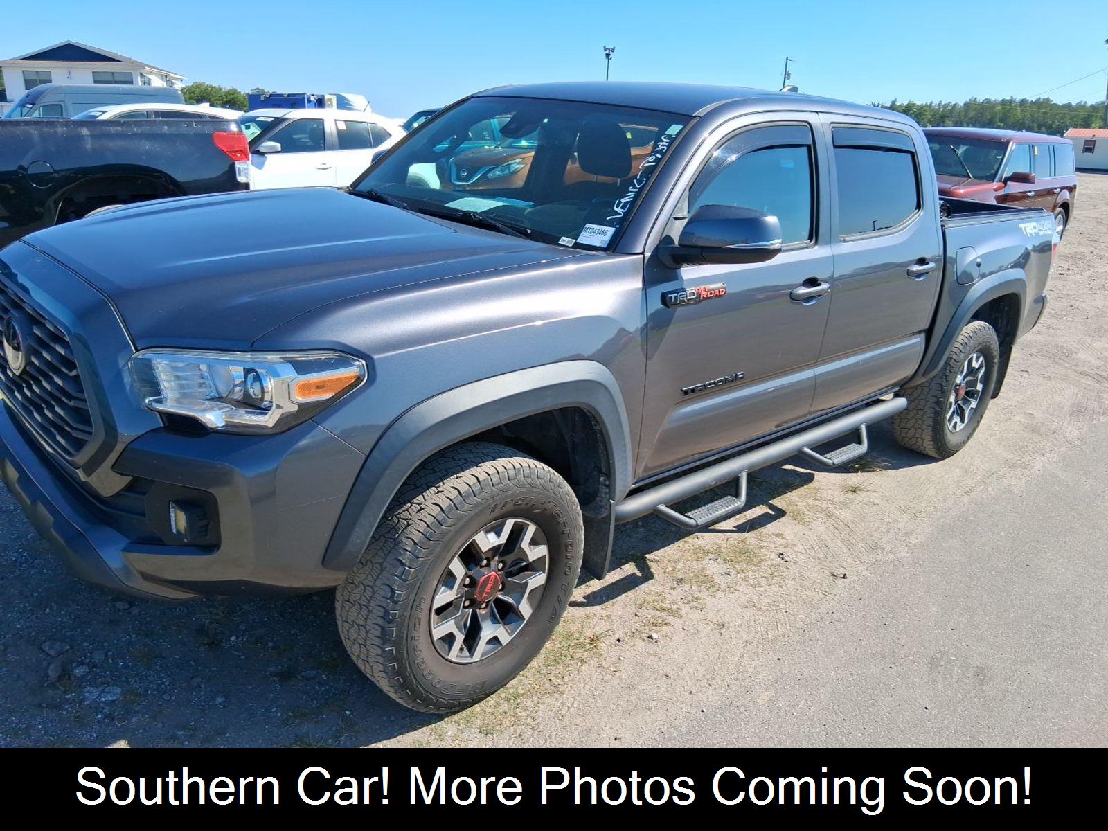 Magnetic Gray Metallic 2021 Toyota Tacoma TRD Off Road Double Cab 4WD Pickup Truck Four-Wheel Drive Automatic