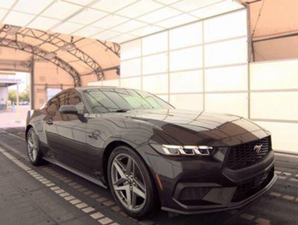 Dark Matter Gray Metallic 2024 Ford Mustang Coupe Rear-Wheel Drive Automatic