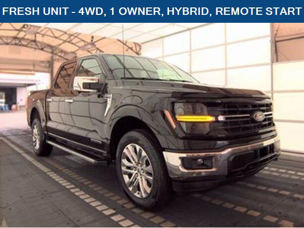Agate Black Metallic 2024 Ford F-150 Pickup Truck Four-Wheel Drive 10-Speed Automatic