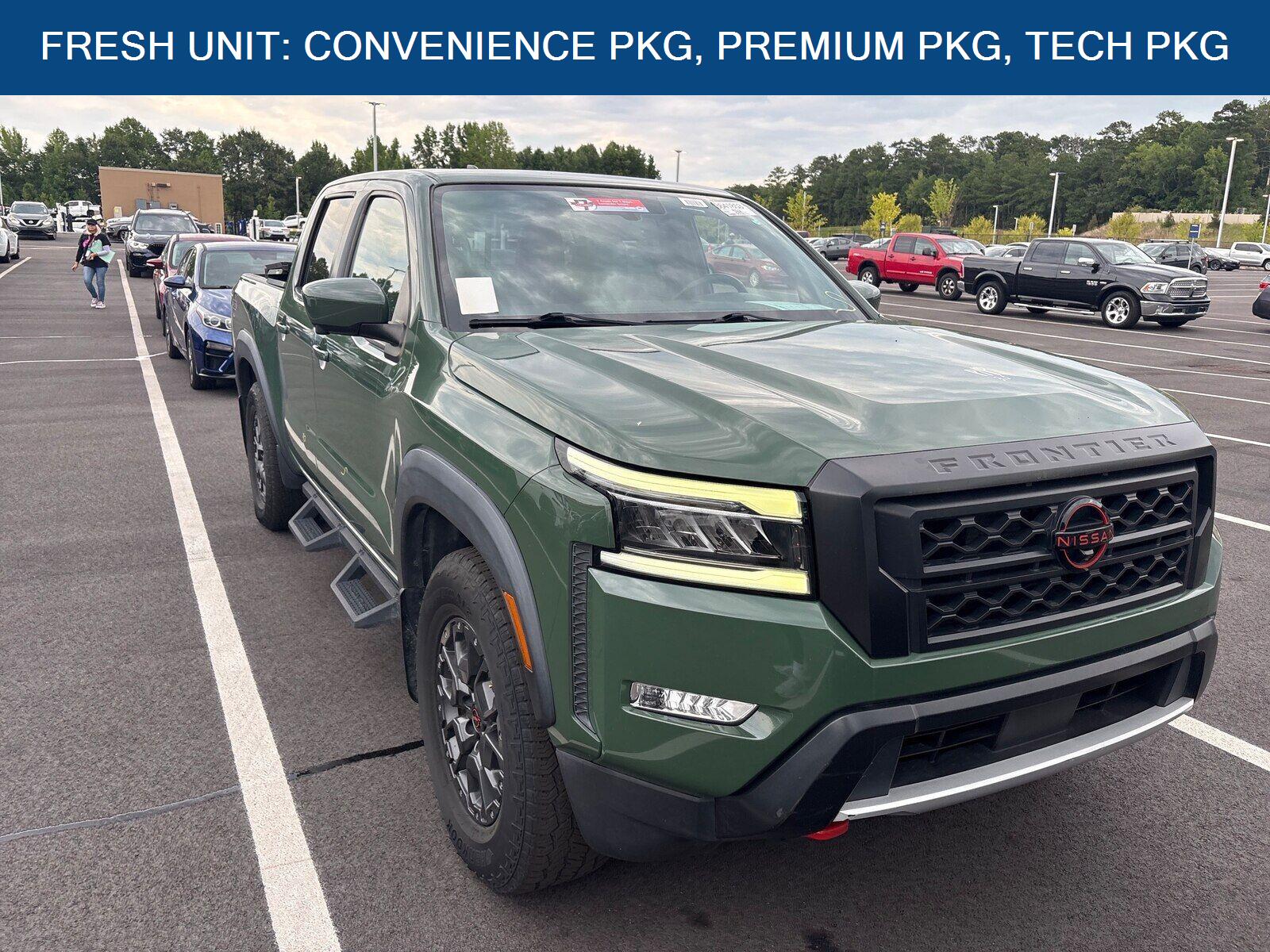 Tactical Green Metallic 2022 Nissan Frontier Pickup Truck 4X2 9-Speed Automatic