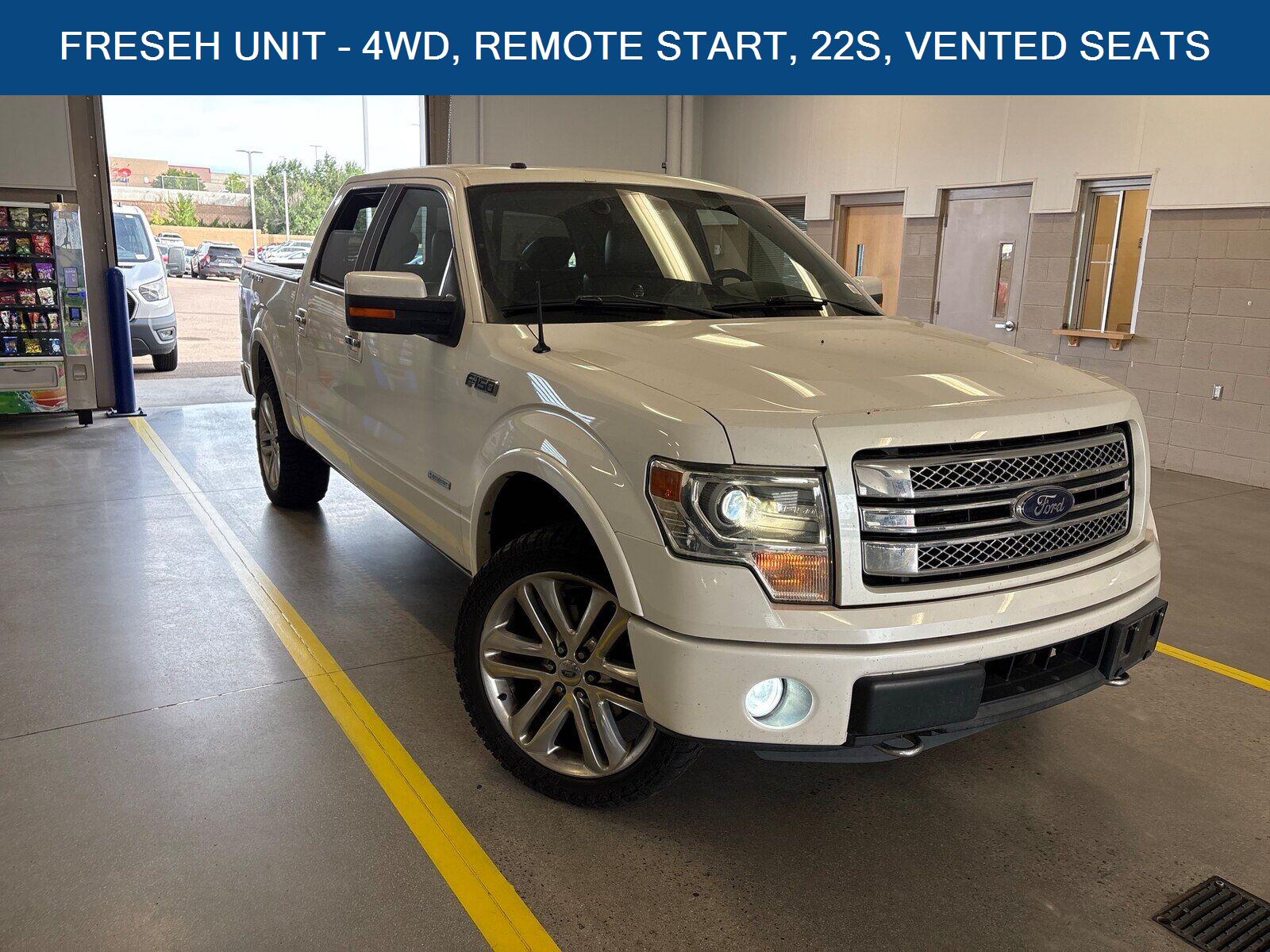White Platinum Metallic Tri-Coat 2014 Ford F-150 Pickup Truck Four-Wheel Drive 6-Speed Automatic