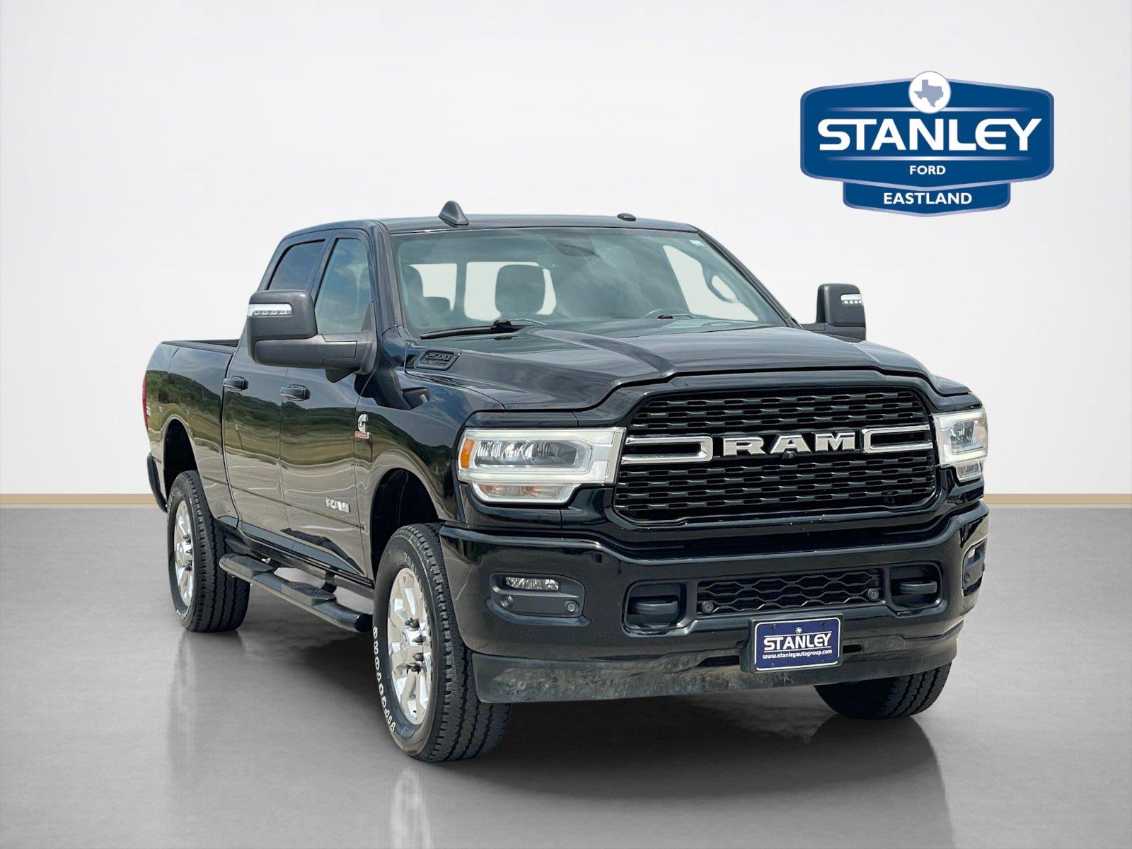Diamond Black Crystal Pearlcoat 2023 RAM 2500 Pickup Truck Four-Wheel Drive 6-Speed Automatic