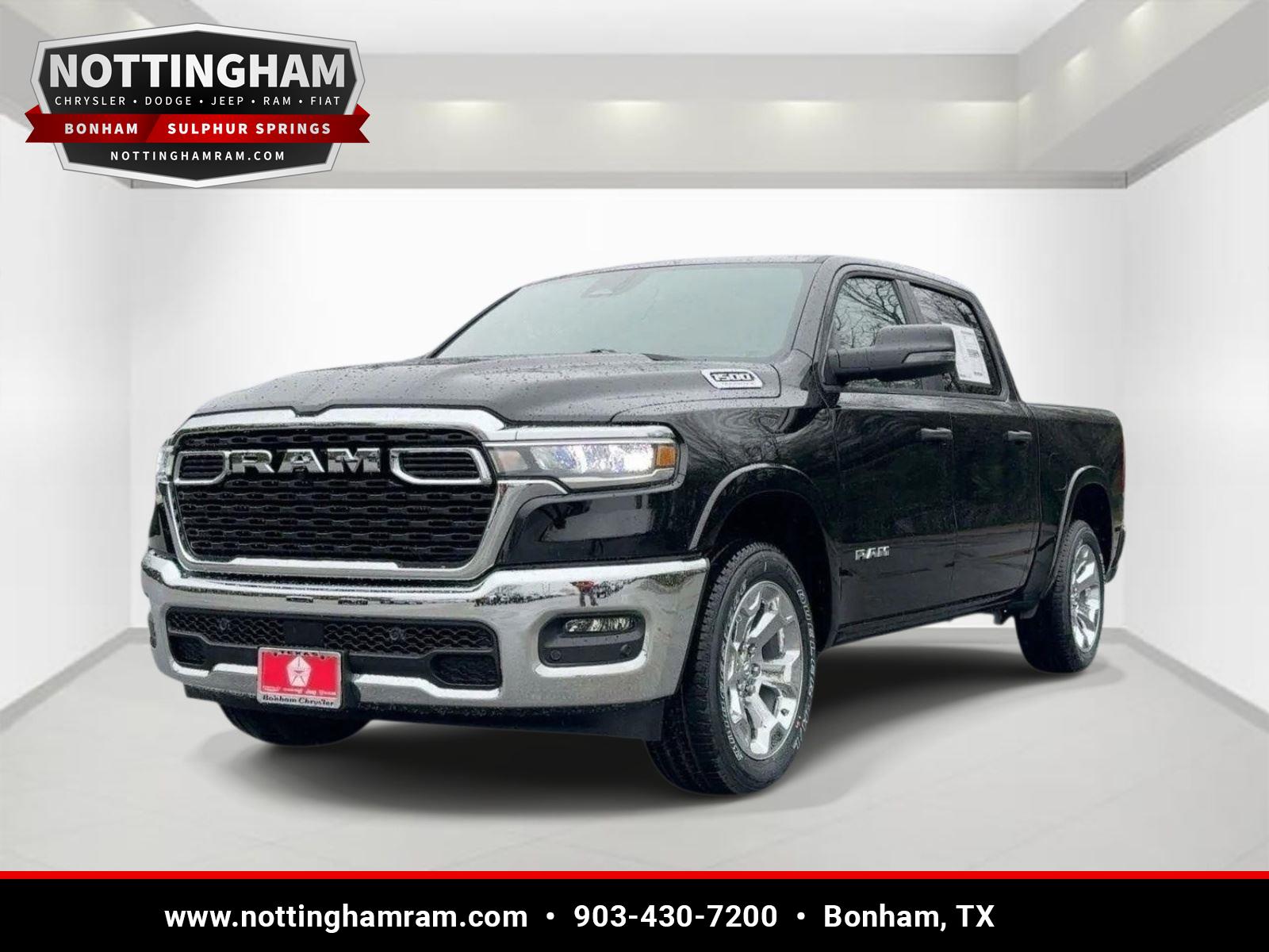 Diamond Black Crystal Pearlcoat 2026 RAM 1500 Lone Star Crew Cab 4WD Pickup Truck Four-Wheel Drive 8-Speed Automatic