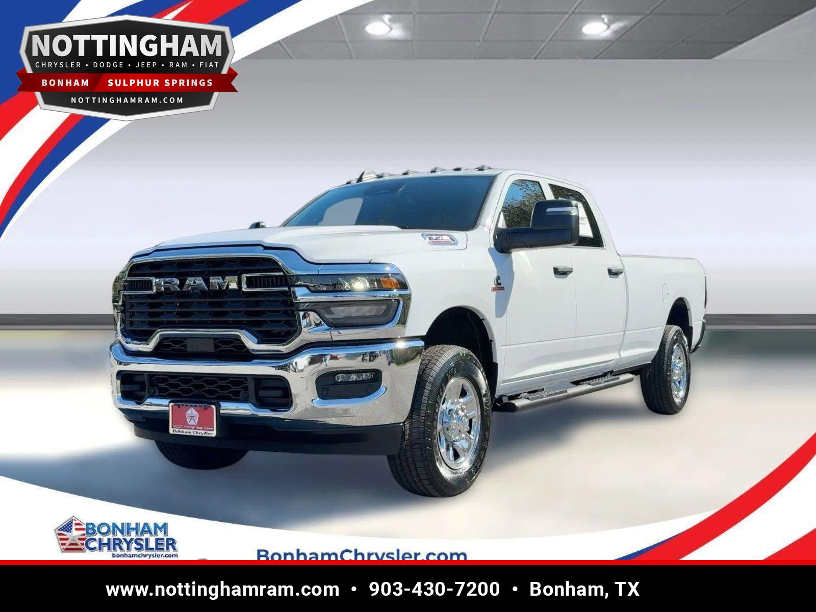 Bright White Clearcoat 2026 RAM 3500 Tradesman Crew Cab LB 4WD Pickup Truck Four-Wheel Drive 8-Speed Automatic