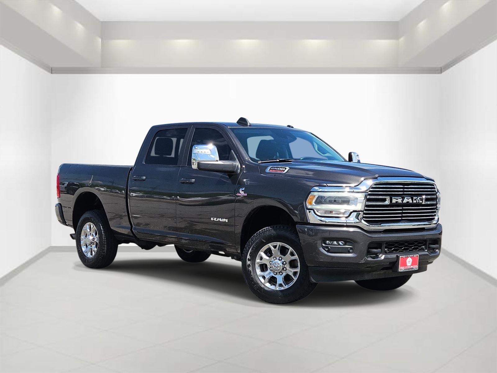 Gray (Granite Crystal Metallic Clearcoat) 2024 RAM 2500 Laramie Crew Cab 4WD Pickup Truck Four-Wheel Drive 6-Speed Automatic