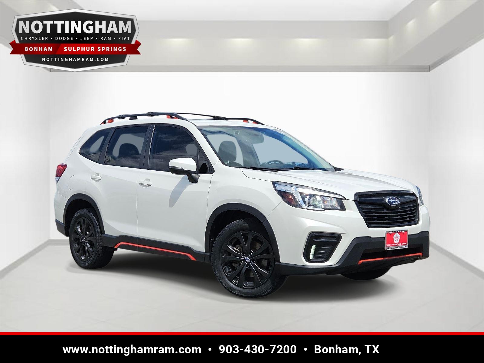 Crystal White Pearl 2019 Subaru Forester 2.5i Sport AWD SUV / Crossover All-Wheel Drive Continuously Variable Transmission