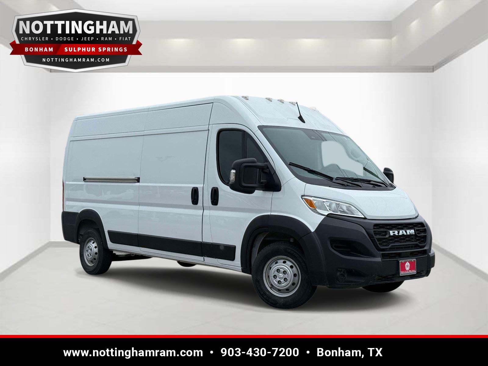 Bright White Clearcoat 2023 RAM ProMaster Van Front-Wheel Drive 9-Speed Automatic