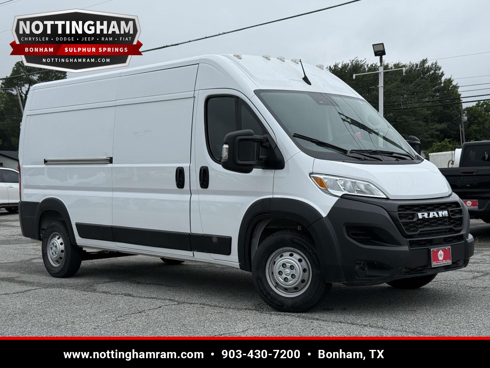 Bright White Clearcoat 2023 RAM ProMaster 2500 159 High Roof Cargo Van FWD Van Front-Wheel Drive 9-Speed Automatic