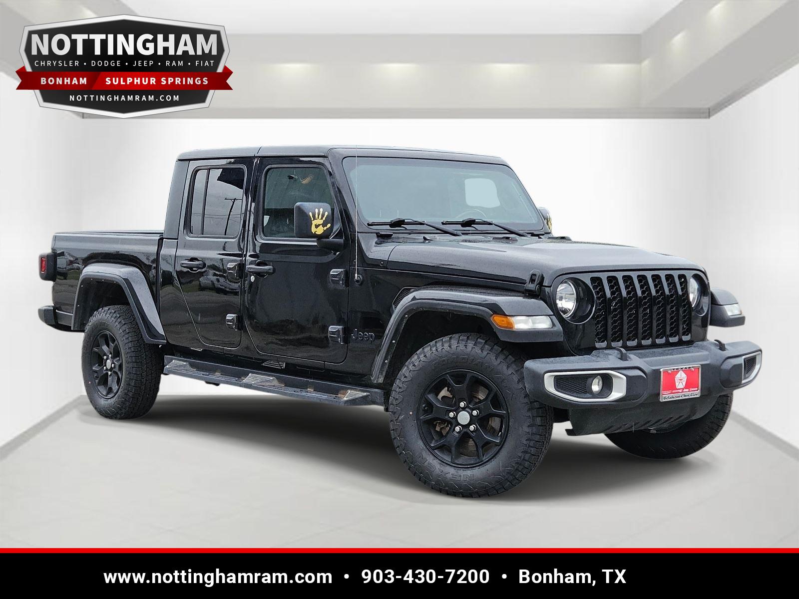 Black Clearcoat 2022 Jeep Gladiator Sport S Crew Cab 4WD Pickup Truck Four-Wheel Drive 8-Speed Automatic