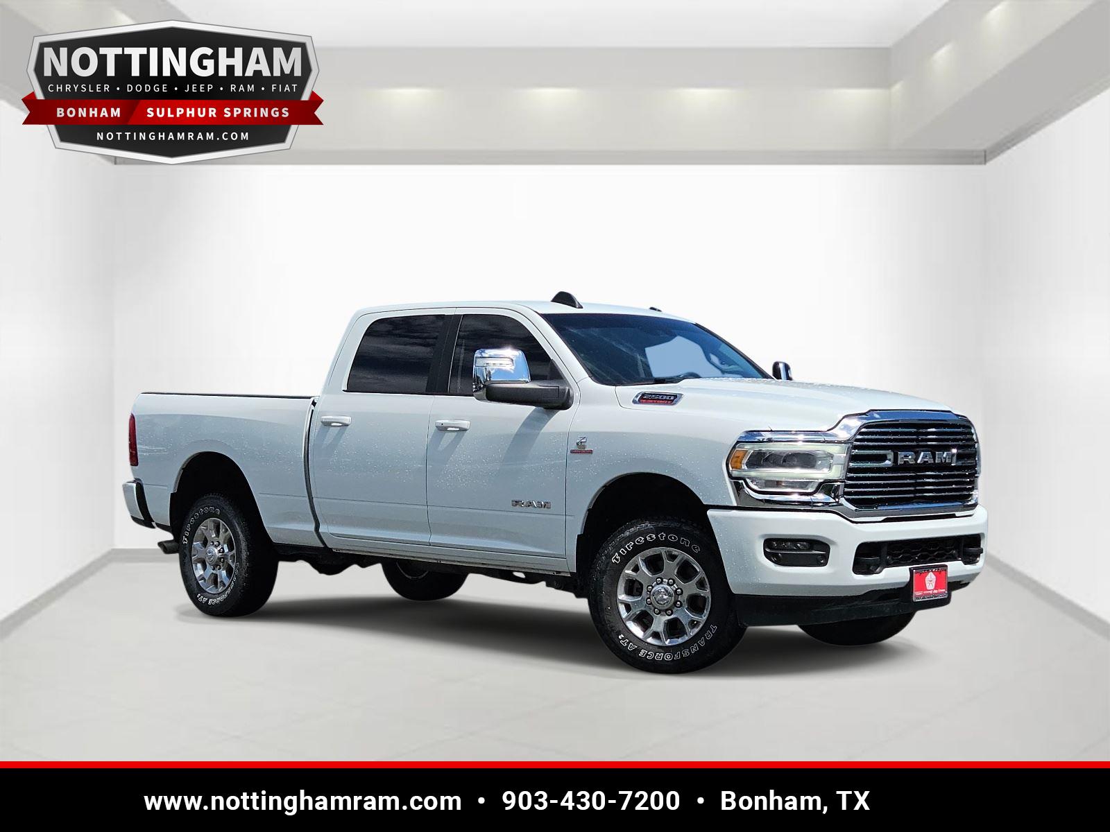 Bright White Clearcoat 2024 RAM 2500 Pickup Truck Four-Wheel Drive 6-Speed Automatic