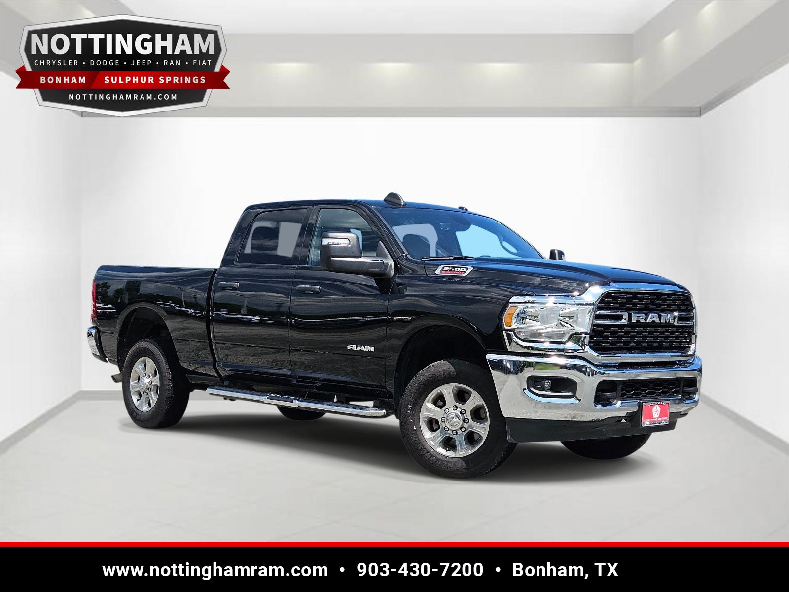 Diamond Black Crystal Pearlcoat 2024 RAM 2500 Pickup Truck Four-Wheel Drive 8-Speed Automatic
