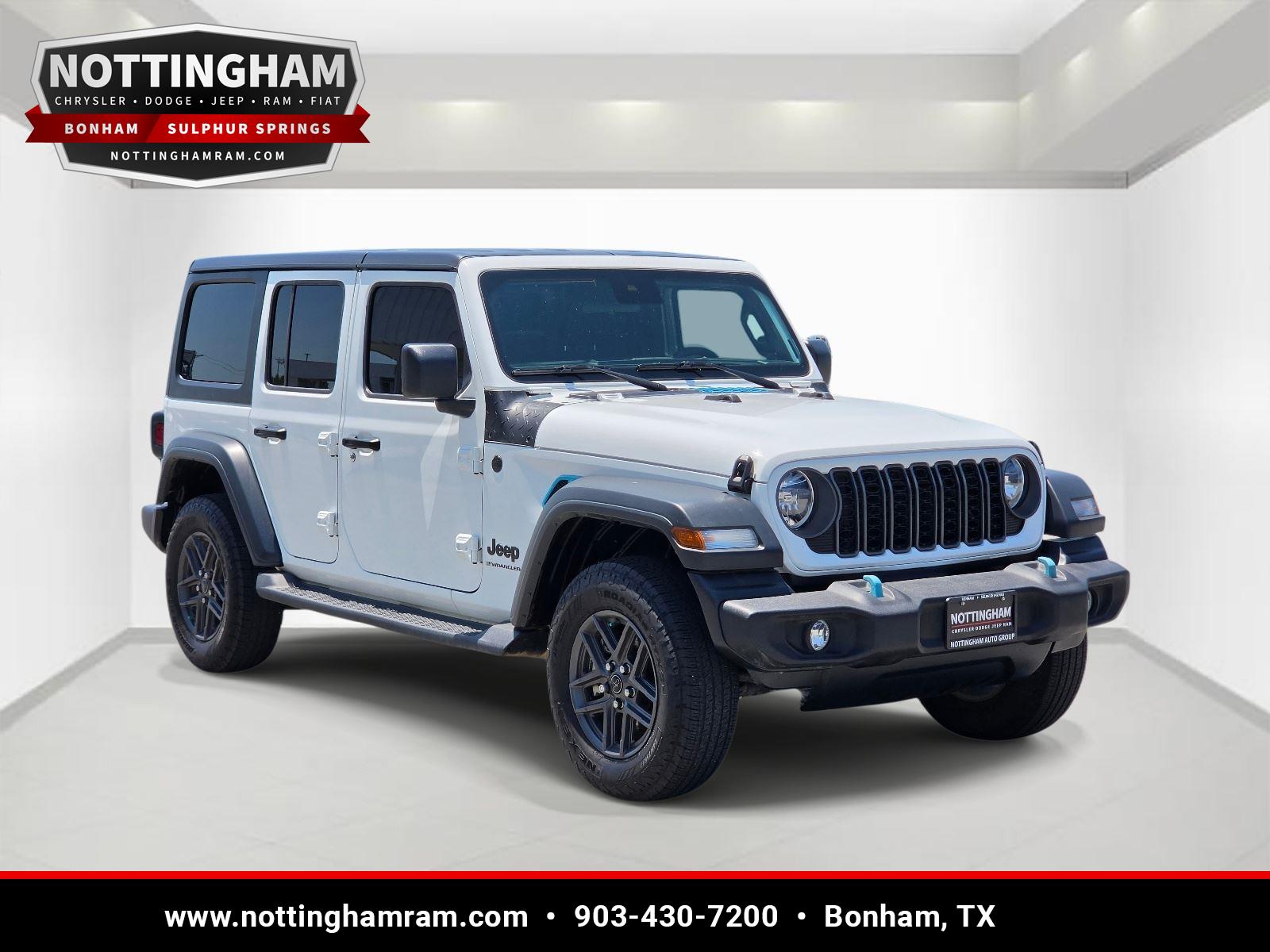 Bright White Clearcoat 2025 Jeep Wrangler SUV / Crossover Four-Wheel Drive 8-Speed Automatic