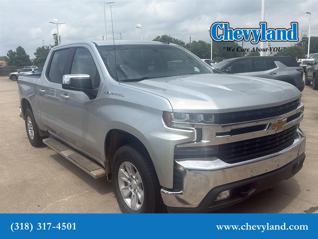 Silver Ice Metallic 2021 Chevrolet Silverado 1500 LT Crew Cab 4WD Pickup Truck Four-Wheel Drive 8-Speed Automatic