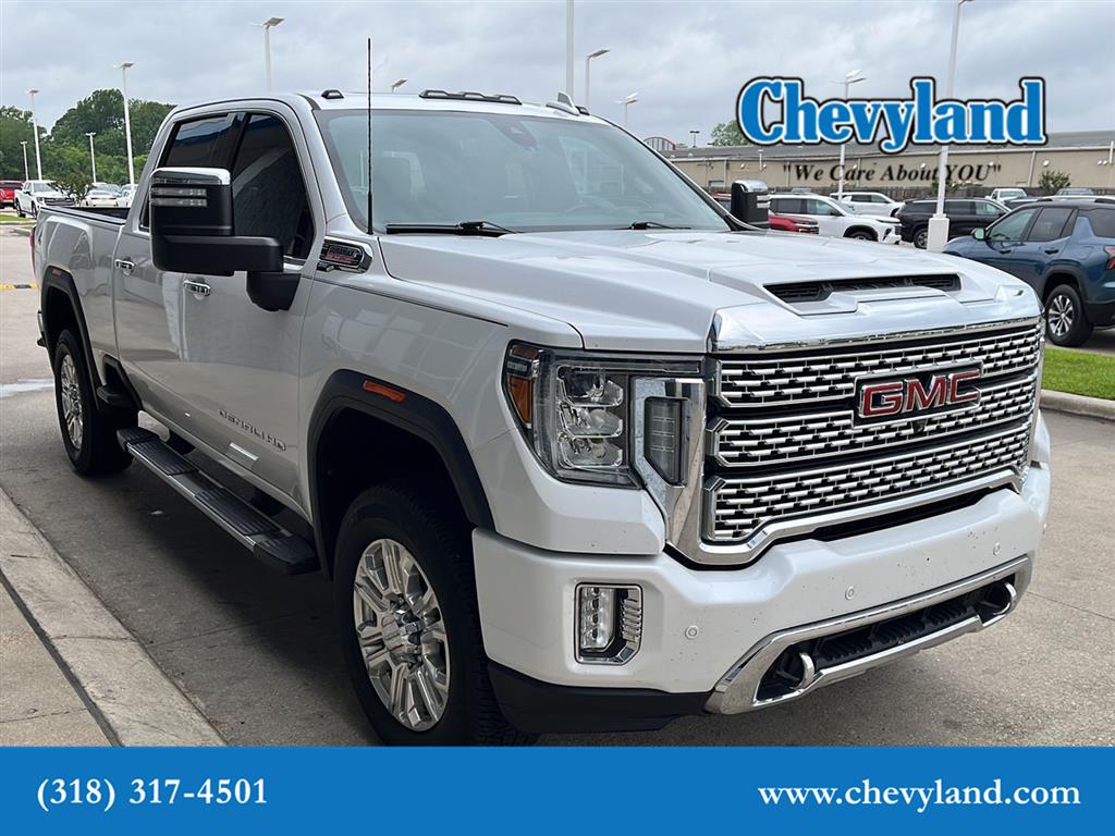 White Frost Tricoat 2020 GMC Sierra 2500HD Denali Crew Cab 4WD Pickup Truck Four-Wheel Drive Automatic