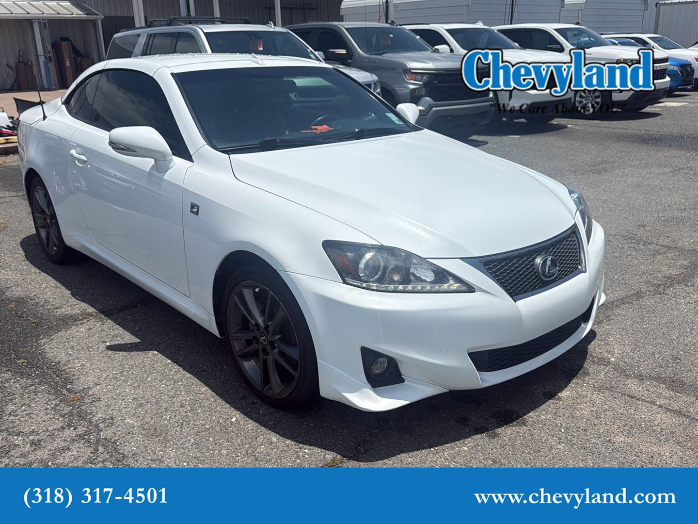 Ultra White 2015 Lexus IS Convertible Rear-Wheel Drive Automatic