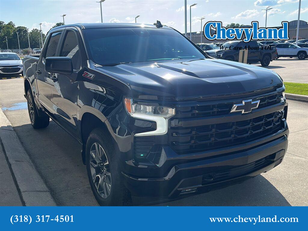Black 2023 Chevrolet Silverado 1500 Pickup Truck Four-Wheel Drive Automatic