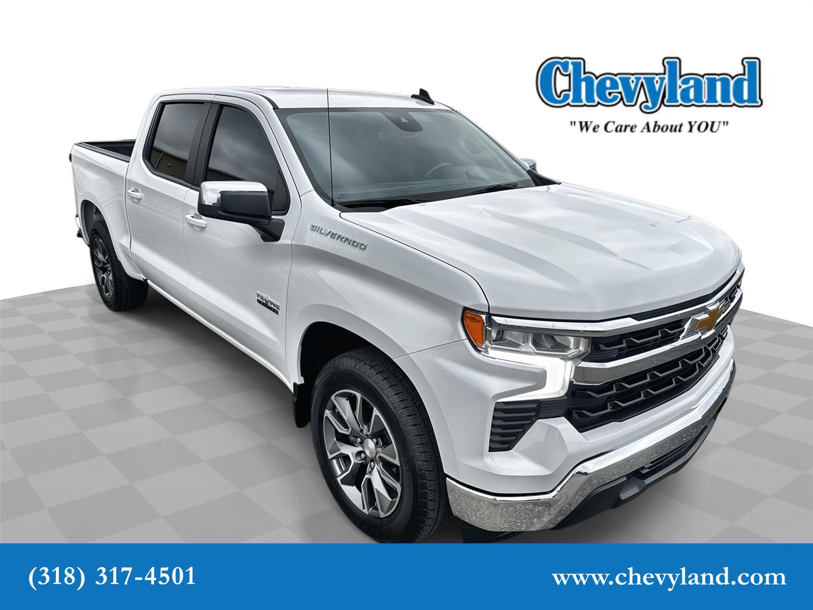 Summit White 2024 Chevrolet Silverado 1500 LT Crew Cab RWD Pickup Truck 4X2