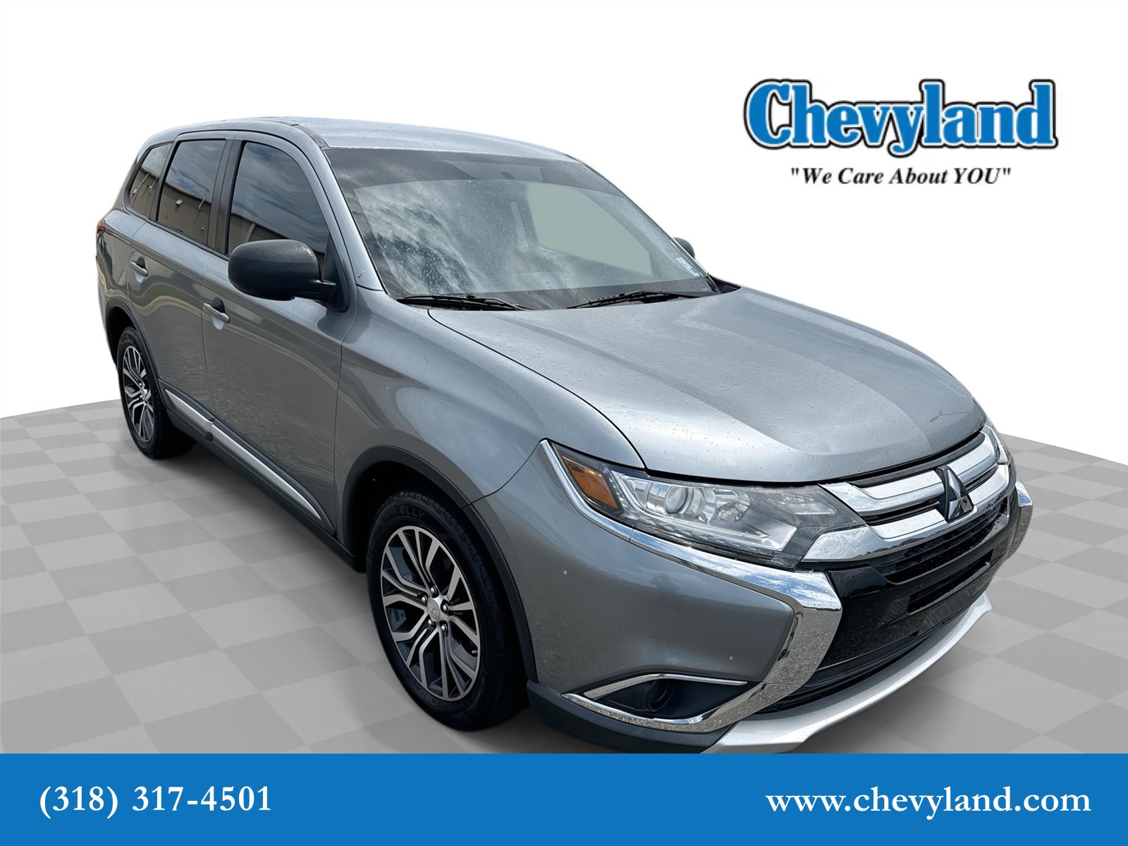 Mercury Gray Metallic 2016 Mitsubishi Outlander ES S-AWC SUV / Crossover All-Wheel Drive Continuously Variable Transmission