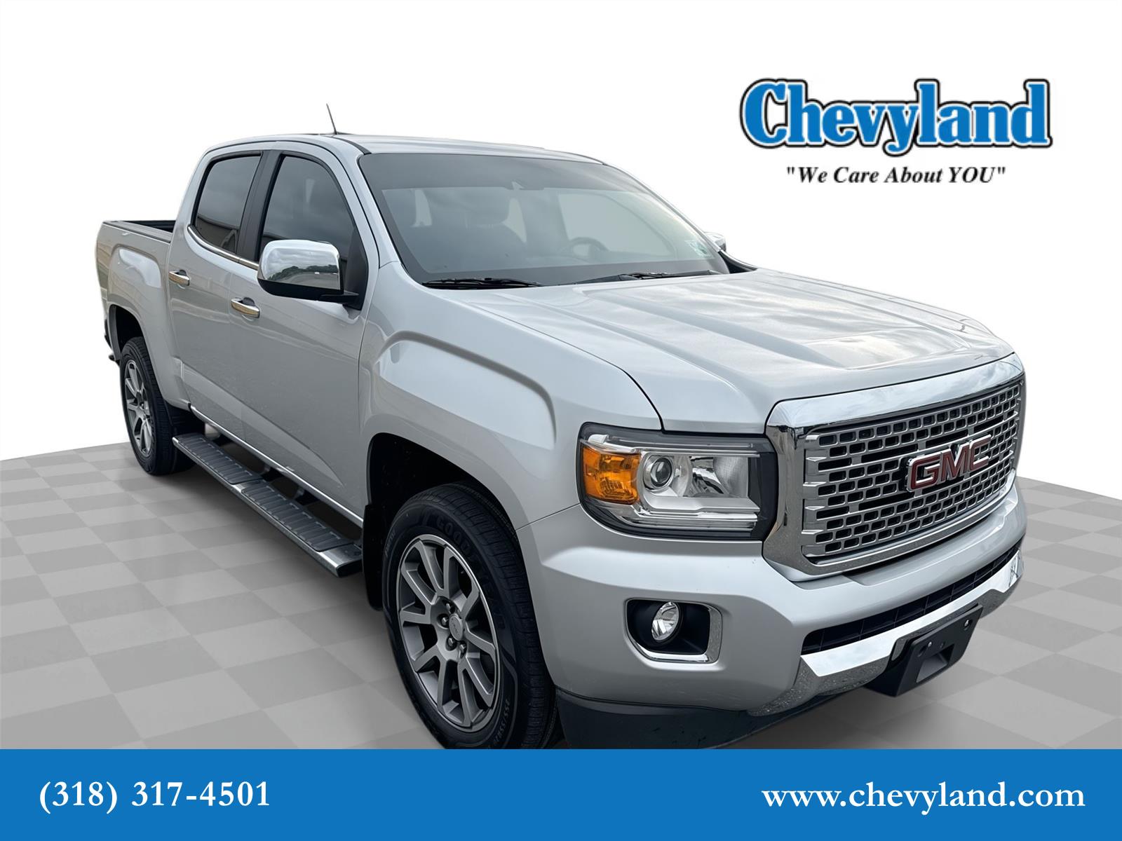 Quicksilver Metallic 2018 GMC Canyon Denali Crew Cab 4WD Pickup Truck Four-Wheel Drive 8-Speed Automatic