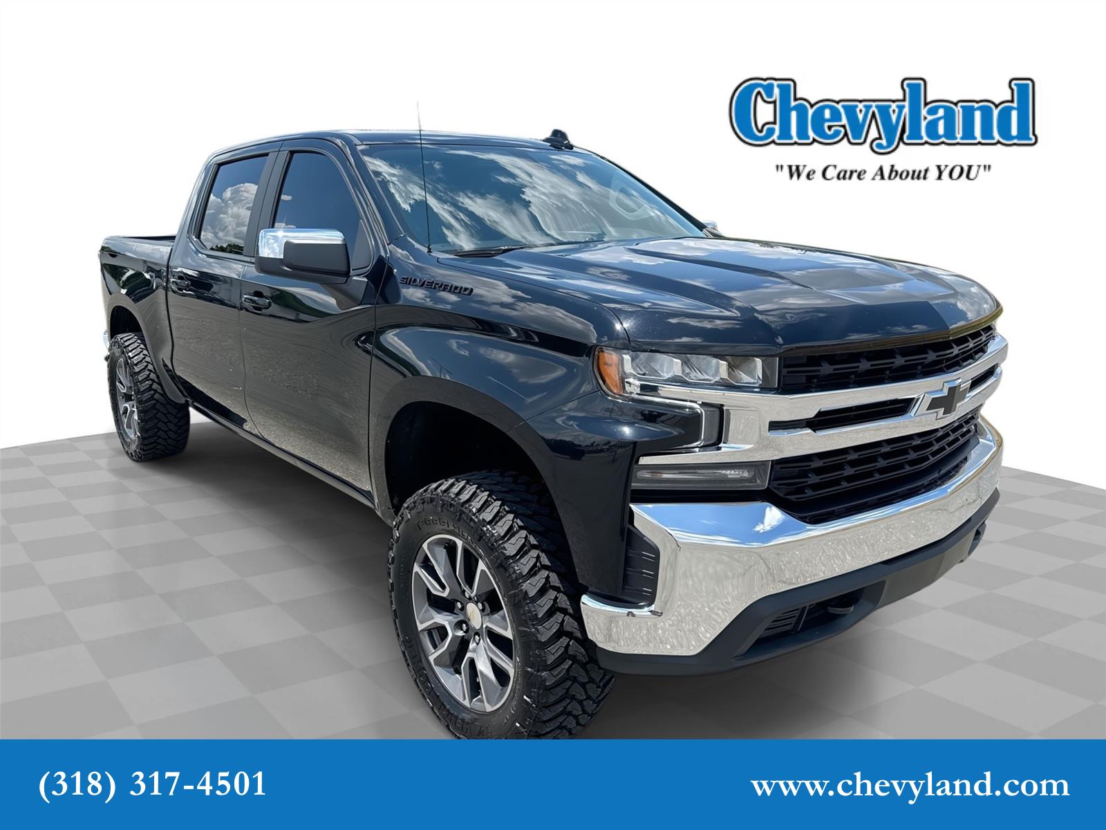 Black 2021 Chevrolet Silverado 1500 LT Crew Cab 4WD Pickup Truck Four-Wheel Drive 8-Speed Automatic