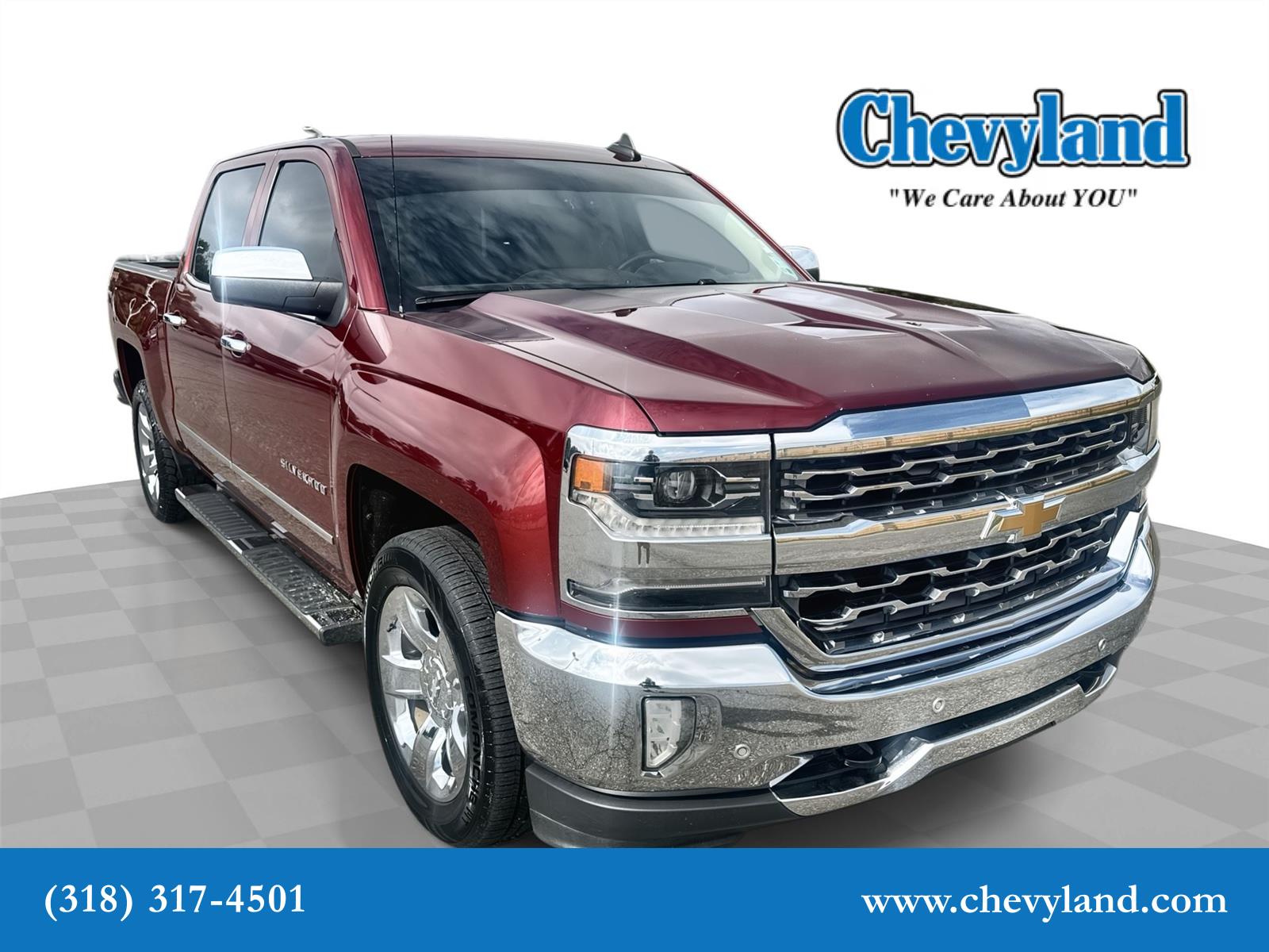 Siren Red Tintcoat 2017 Chevrolet Silverado 1500 LTZ Crew Cab 4WD Pickup Truck Four-Wheel Drive 6-Speed Automatic