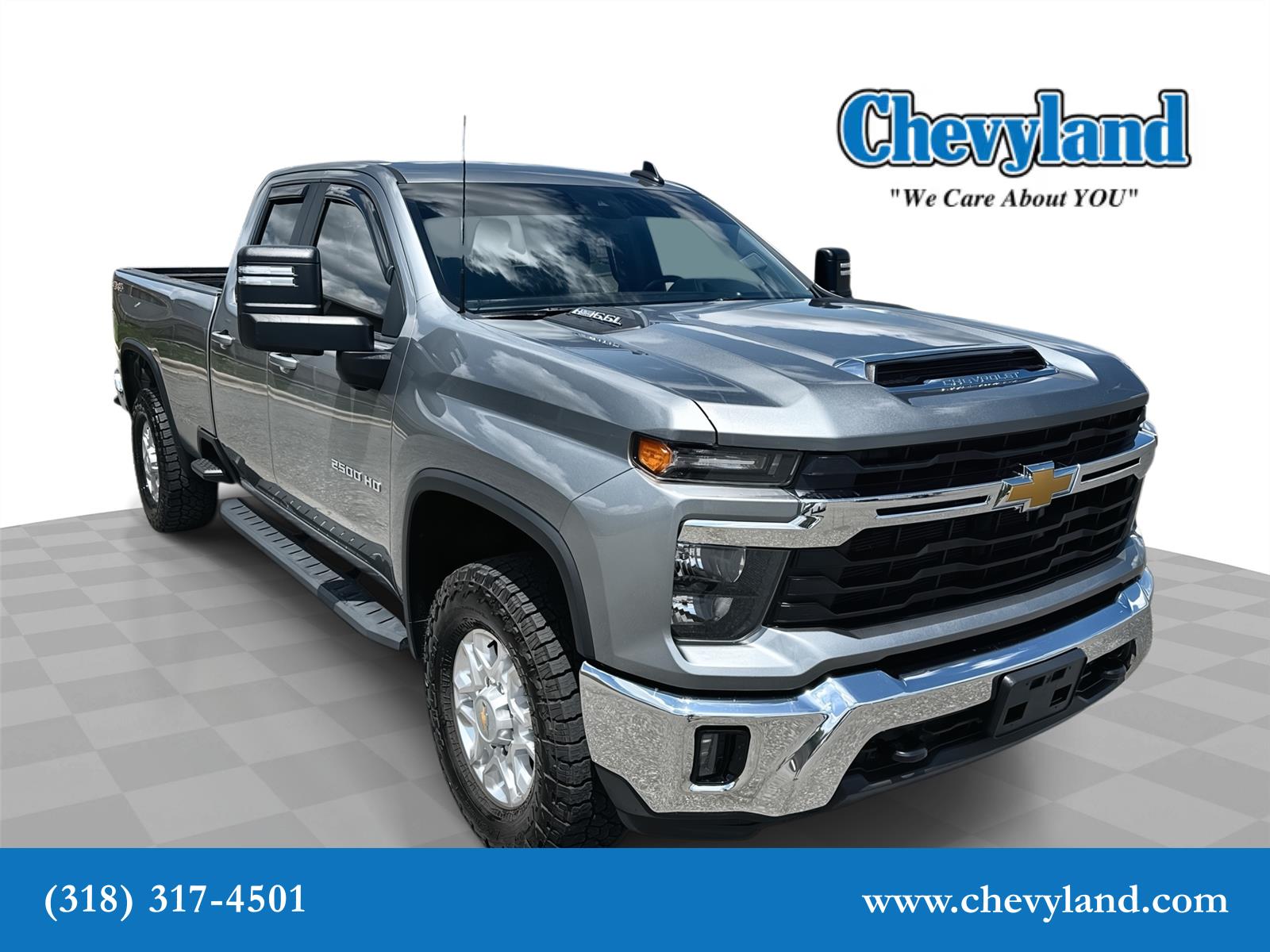 Silver 2024 Chevrolet Silverado 2500HD Pickup Truck Four-Wheel Drive