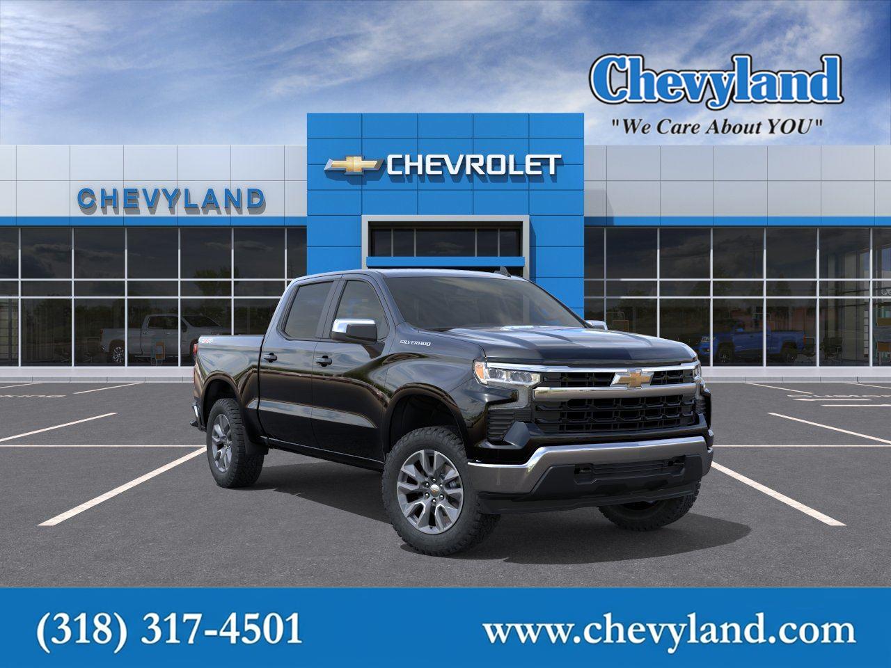 Black 2026 Chevrolet Silverado 1500 Pickup Truck Four-Wheel Drive Automatic