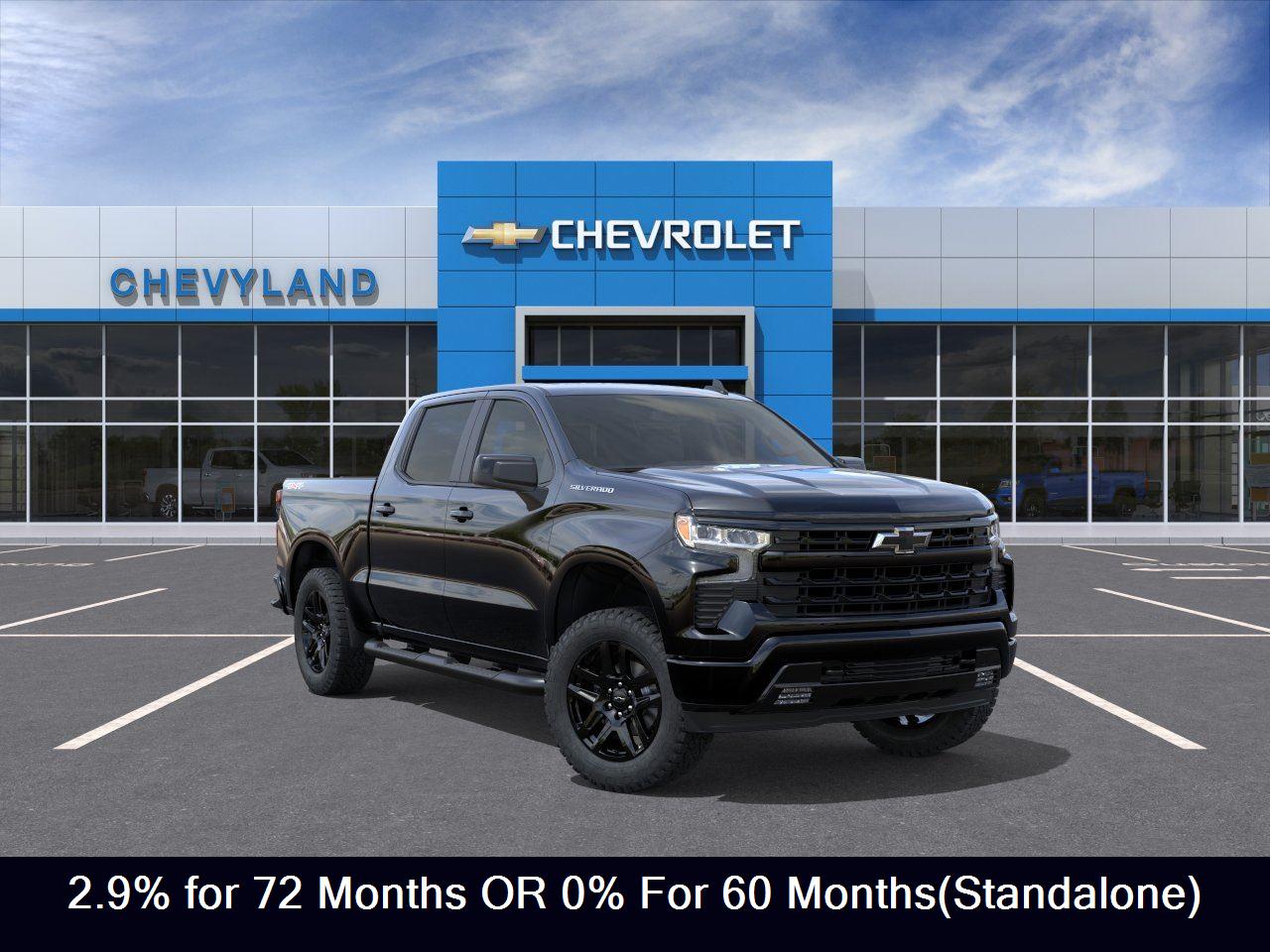 Black 2026 Chevrolet Silverado 1500 Pickup Truck Four-Wheel Drive 8-Speed Automatic
