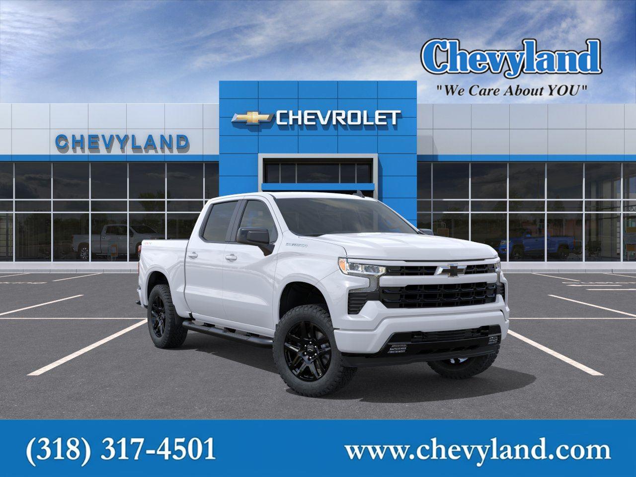 Summit White 2026 Chevrolet Silverado 1500 Pickup Truck Four-Wheel Drive 8-Speed Automatic