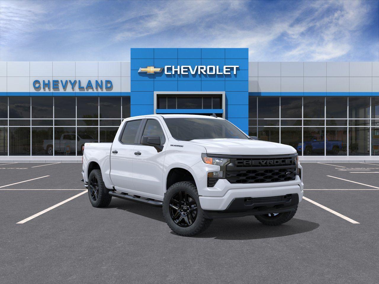 Summit White 2026 Chevrolet Silverado 1500 Pickup Truck Four-Wheel Drive 8-Speed Automatic