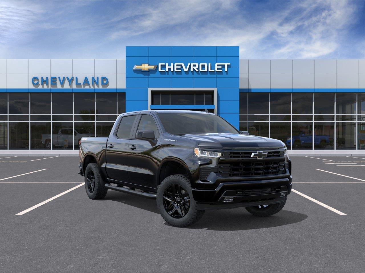 Black 2026 Chevrolet Silverado 1500 Pickup Truck Four-Wheel Drive 8-Speed Automatic