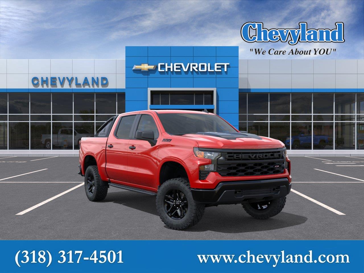 Red Hot 2026 Chevrolet Silverado 1500 Pickup Truck Four-Wheel Drive Automatic