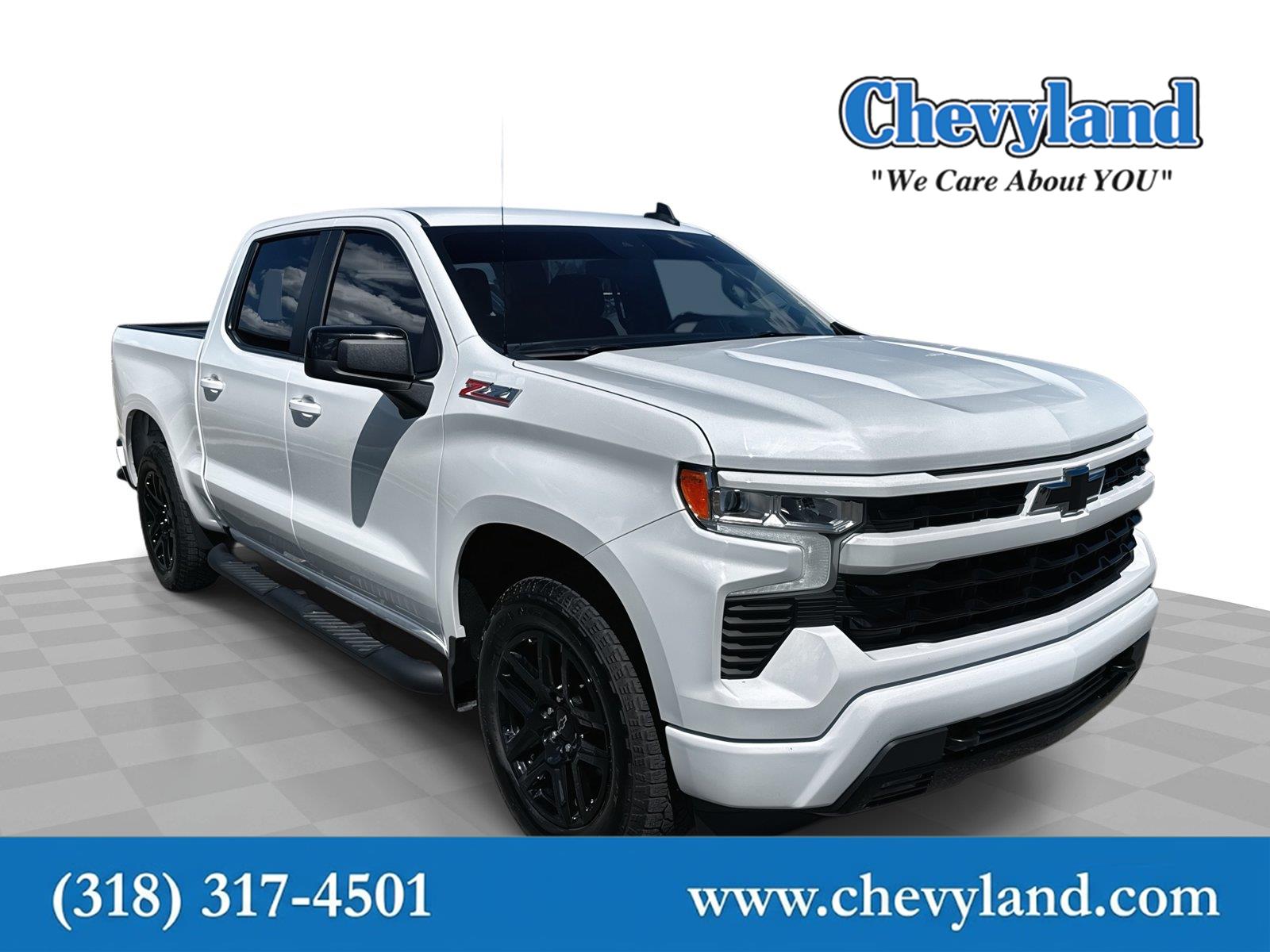 Summit White 2025 Chevrolet Silverado 1500 Pickup Truck Four-Wheel Drive Automatic