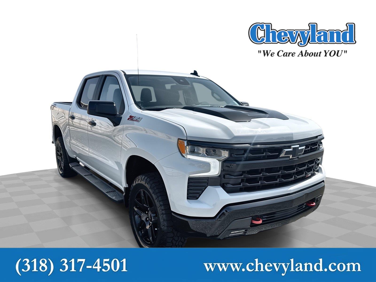 Summit White 2024 Chevrolet Silverado 1500 Pickup Truck Four-Wheel Drive Automatic