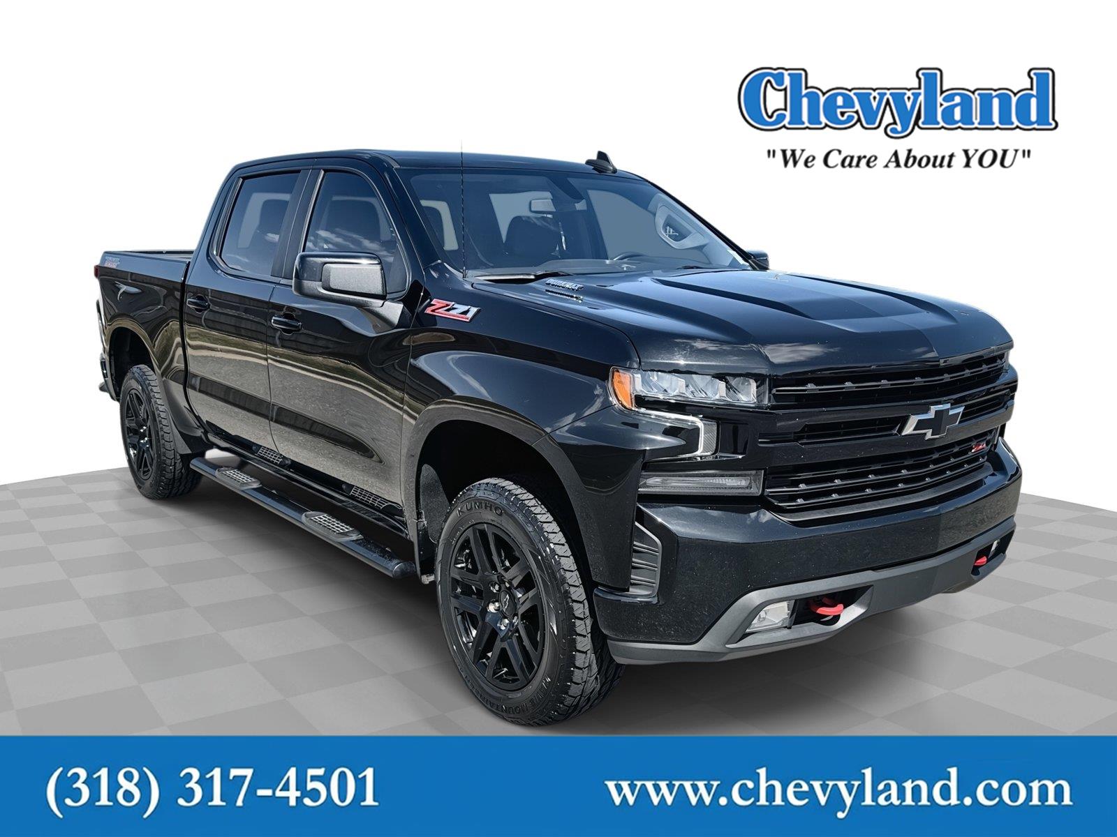 Black 2022 Chevrolet Silverado 1500 Pickup Truck Four-Wheel Drive Automatic